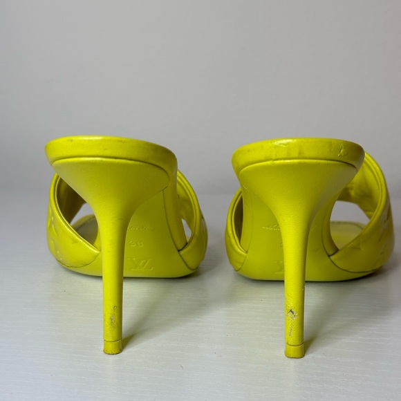 Neon green/yellow LV heels - Picture 8 of 10